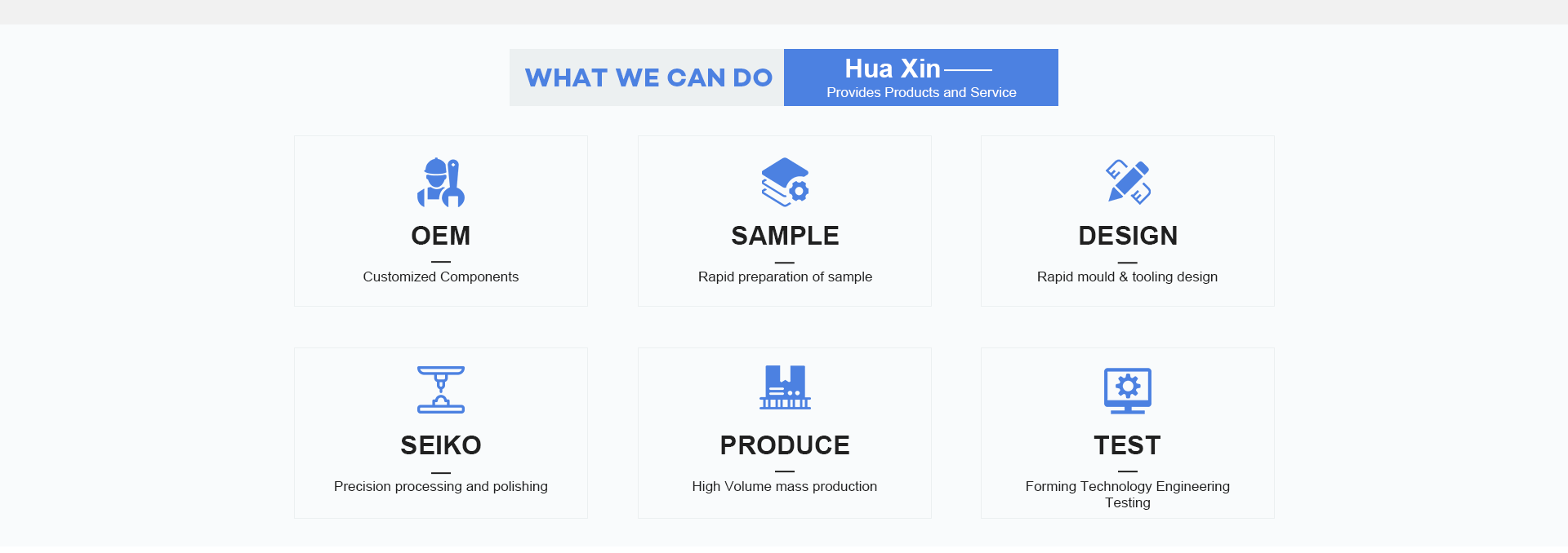 What we can do made by Shenzhen Huaxin Precision Ceramics